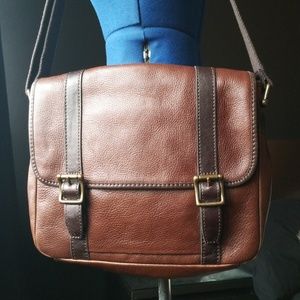 Leather Fossil Messenger Bag